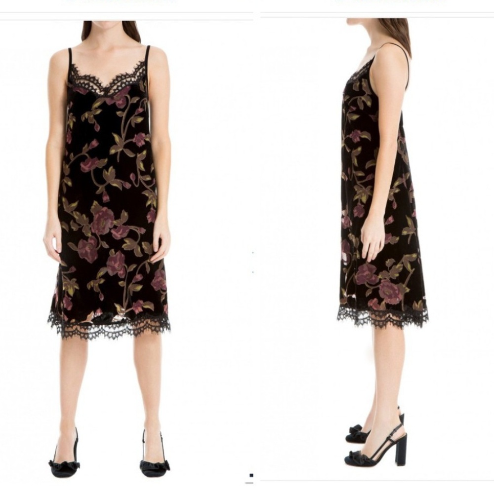 Max Studio Devere`Burned out Velvet Dres - Picture 6 of 8